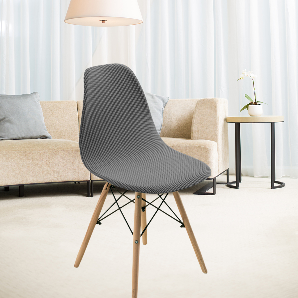 Shell Chair Seat Cover Washable Modern Home Living Room Slipcover Soft