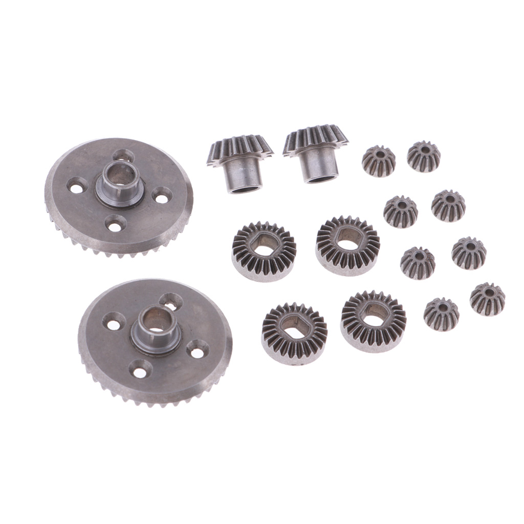 Set Steel Diff Differential Main Metal Spur Gears Pinions for WLtoys A949 A959 A969 A979 184012 1/18 RC Car