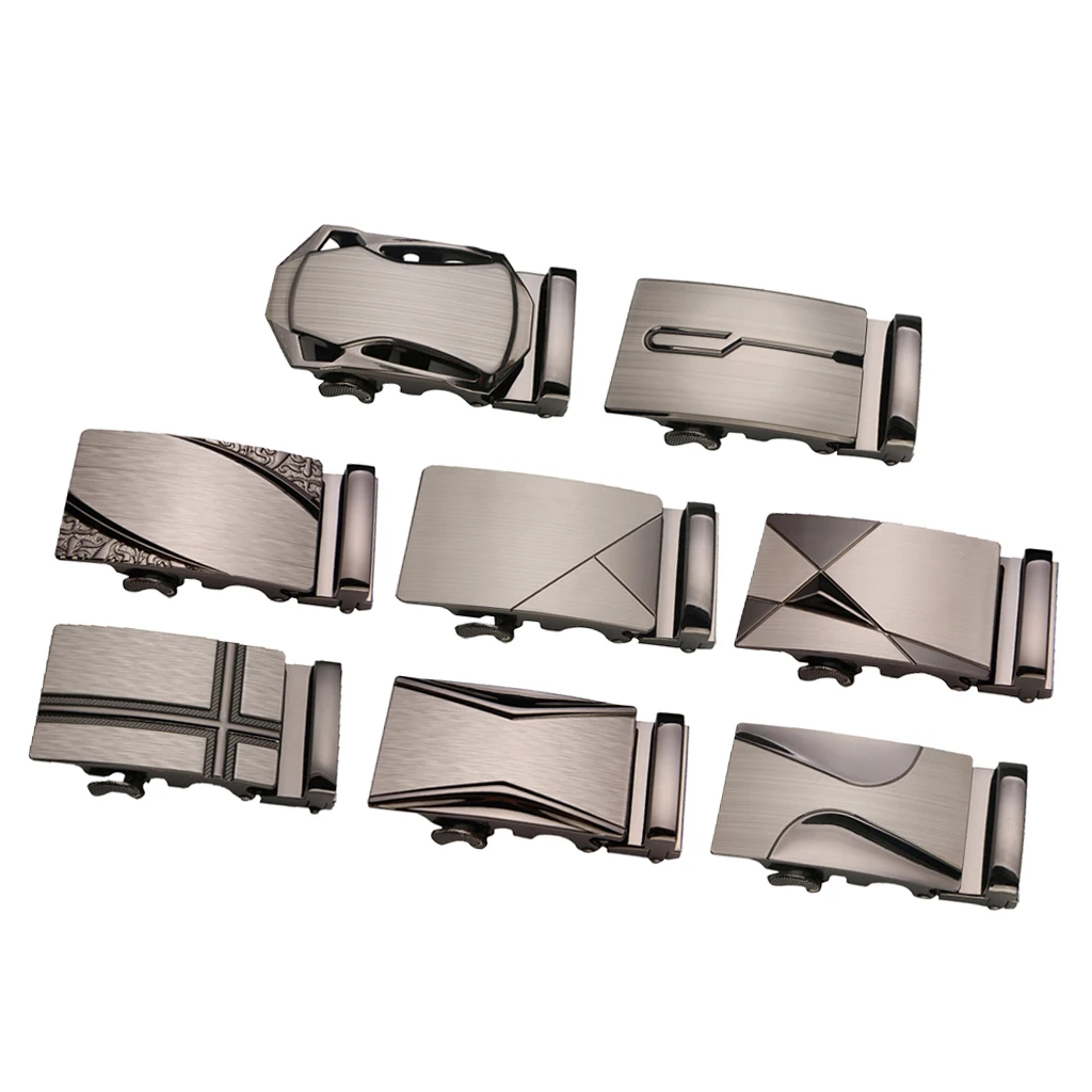 Mens Ratchet Belt Buckle, Automatic Slide Buckle For Belt Strap 35mm