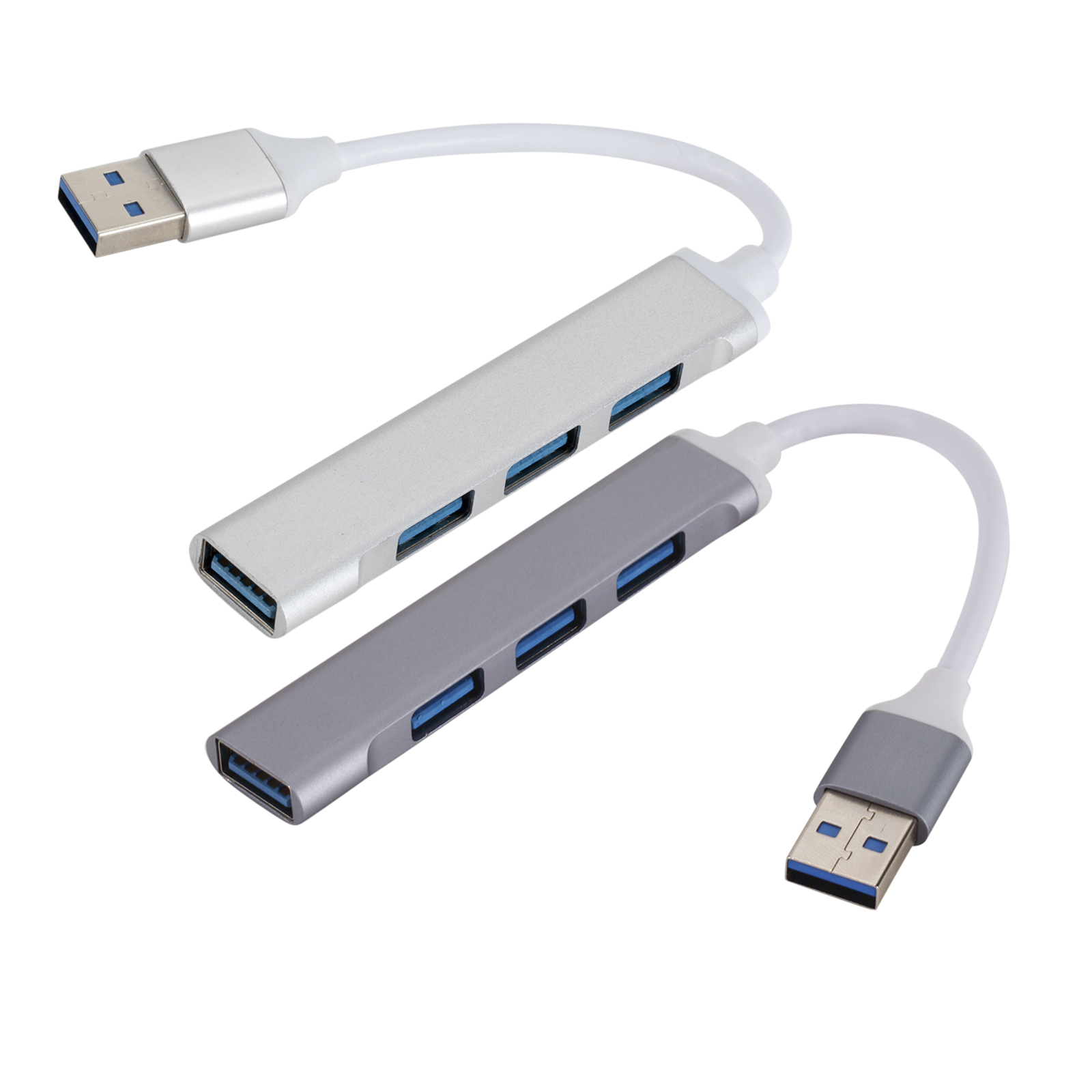 Mini Portable Metal Alloy USB HUB 3.0 4 Port Splitter Adapter OTG for PC Computer, Compact Design