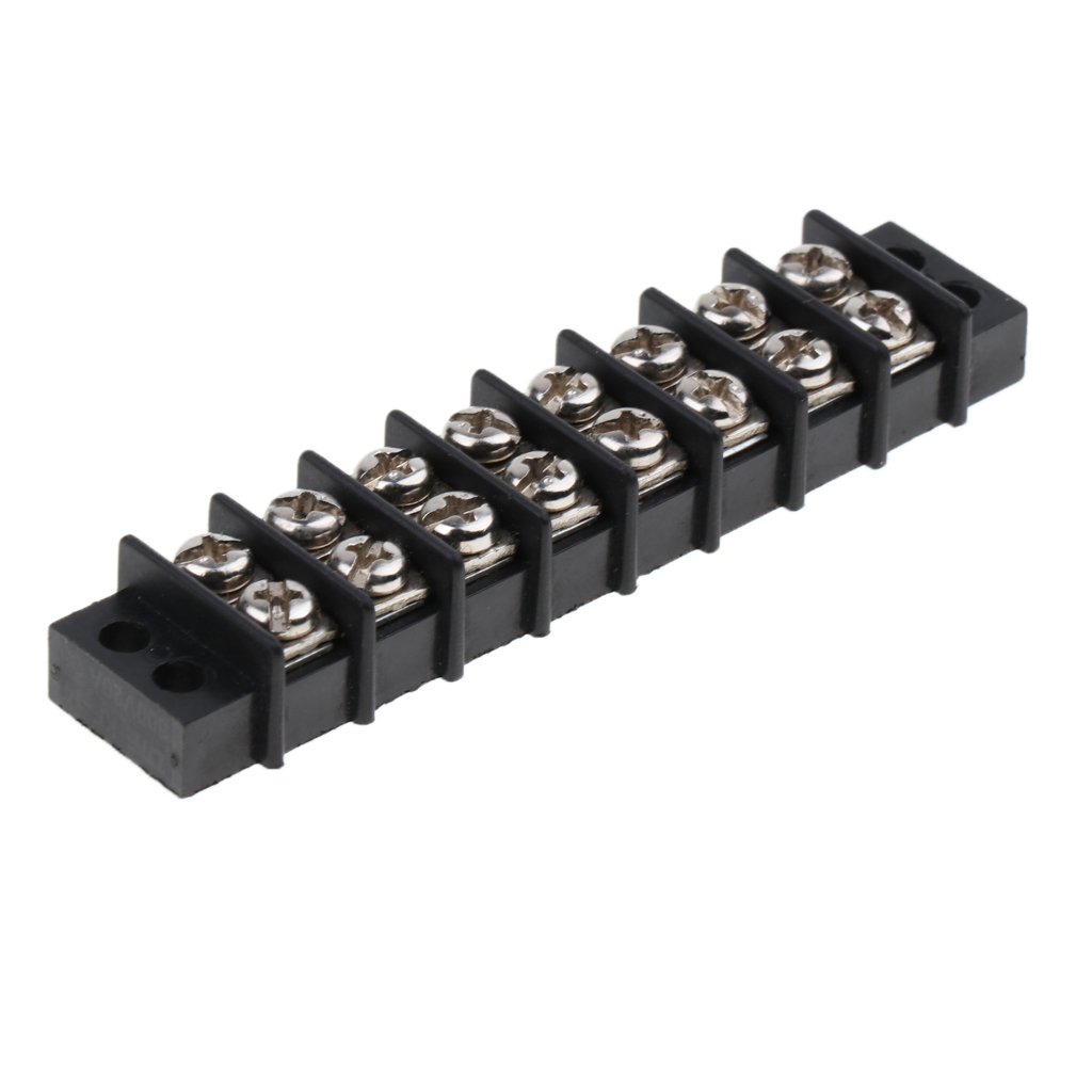 8 Ways 22-12AWG 16P 30A 8 Positions Terl Power Terminal Strip Blocks Bus Bar
