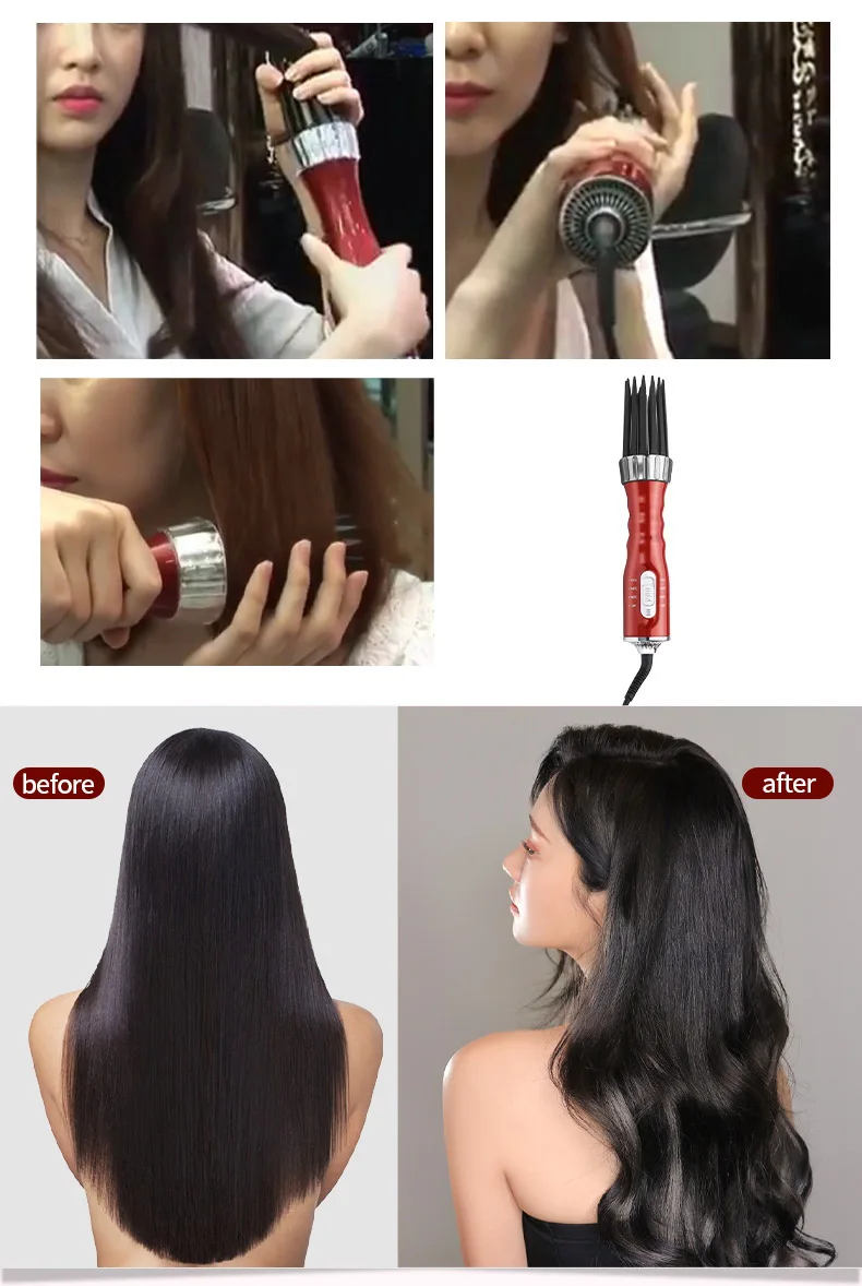 Hed6de2c0971948429b507a1adbc4a84dQ New 3 in1 Electric Hair Curler Hair Dryer Ionic Flat Iron Fast Heated Comb Hair Styling Brush Comb Volumizer Hot Air Brush Hair