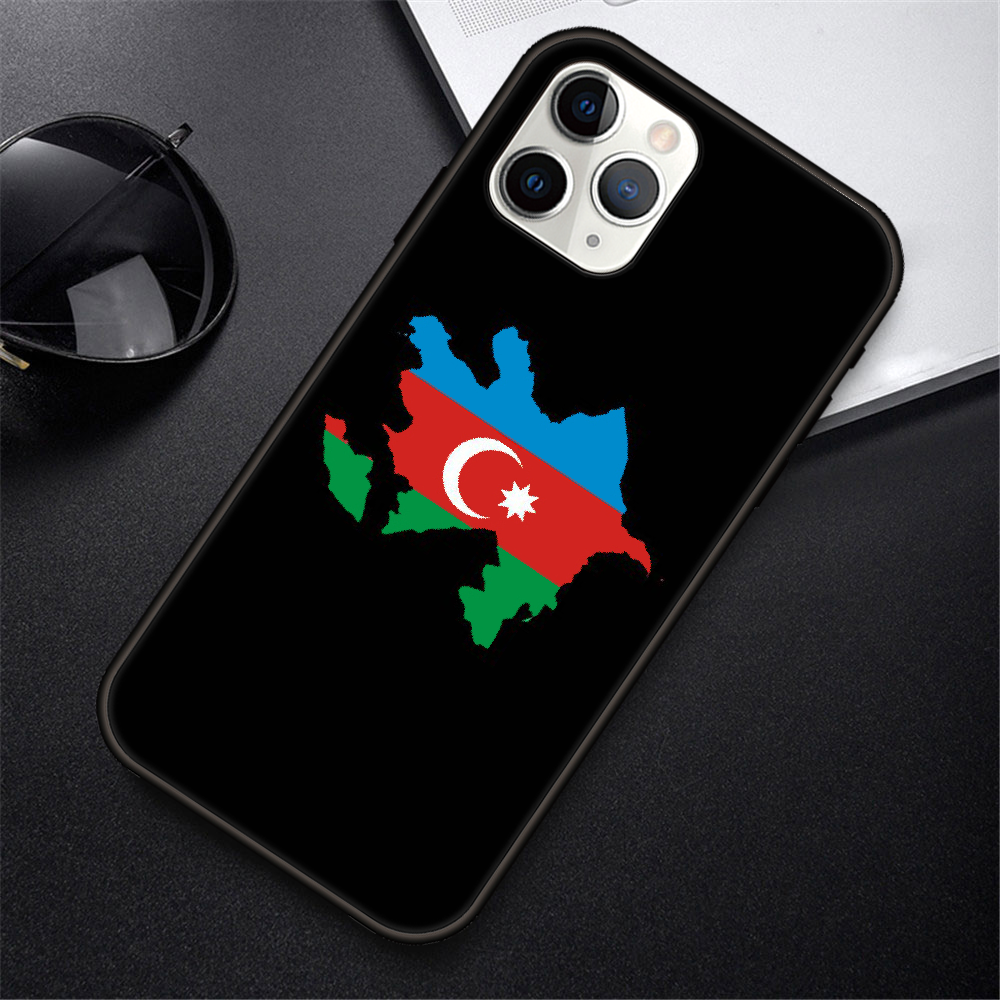 iphone 11 phone case Phone Case For IPhone 12 Mini 11 Pro XR X MAX SE XS 5 6 6S 7 8 E Plus Black Cover Coque Fashion Prime Azerbaijan buta flag cheap iphone xr cases