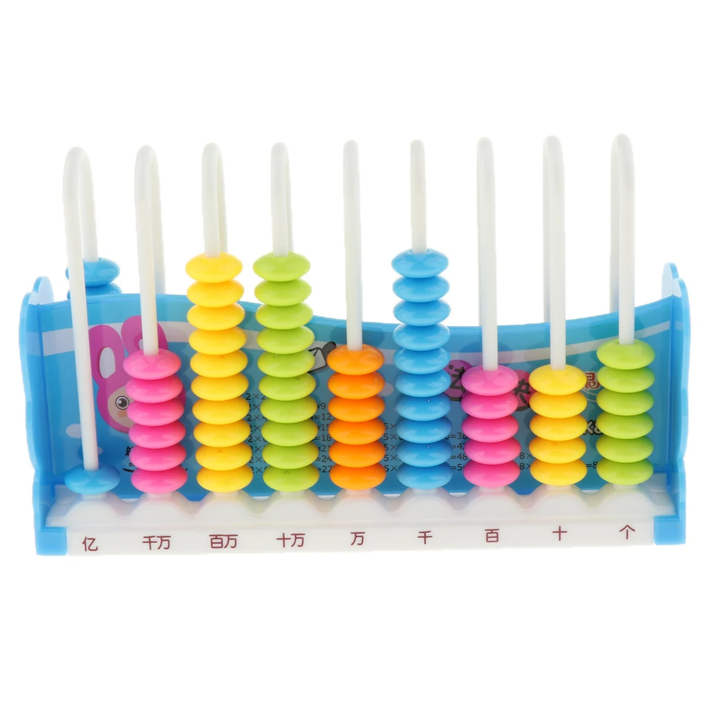 Math Counting Abacus Toy Math Montessori Learning Toy Abacus with 90 Colorful Beads Toys Educational Toy for Kids Toddlers