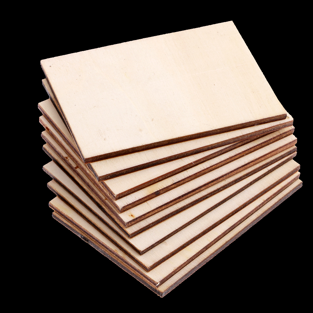 10pcs 70x49mm Blank Plywood Wood Business Card Wooden Name Card Wood Plaque