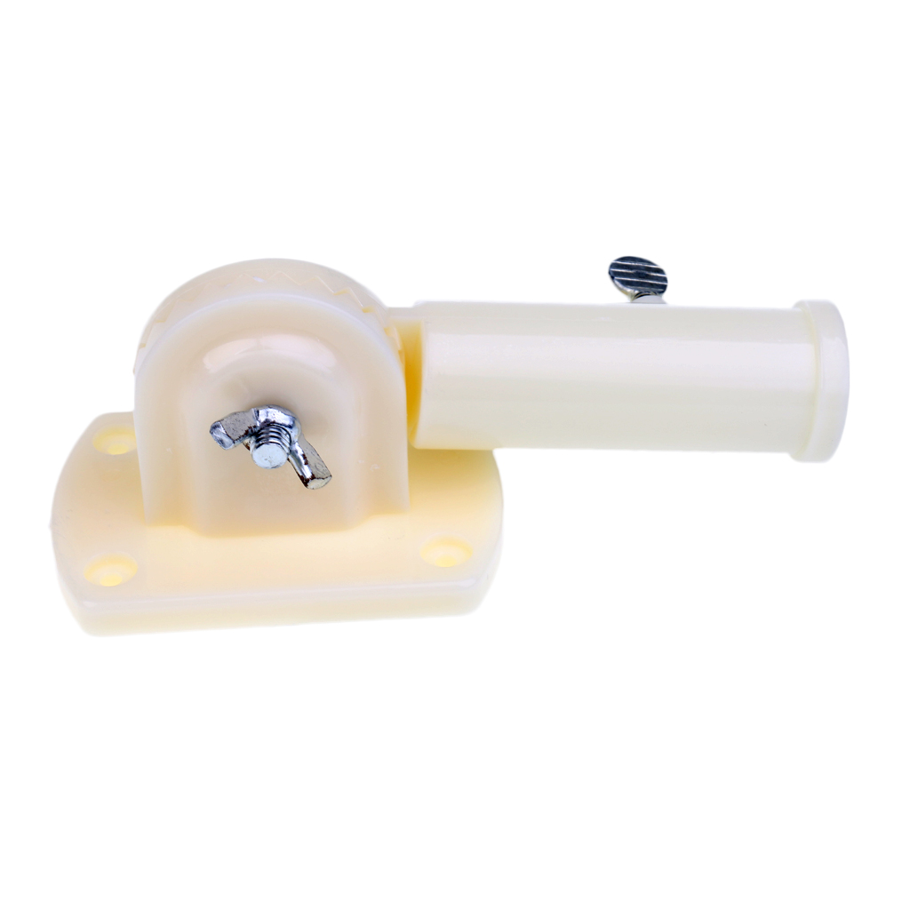 Flag Pole Wall Mount 180° Adjustable Flagpole Holder Windsock Base W/ Screw