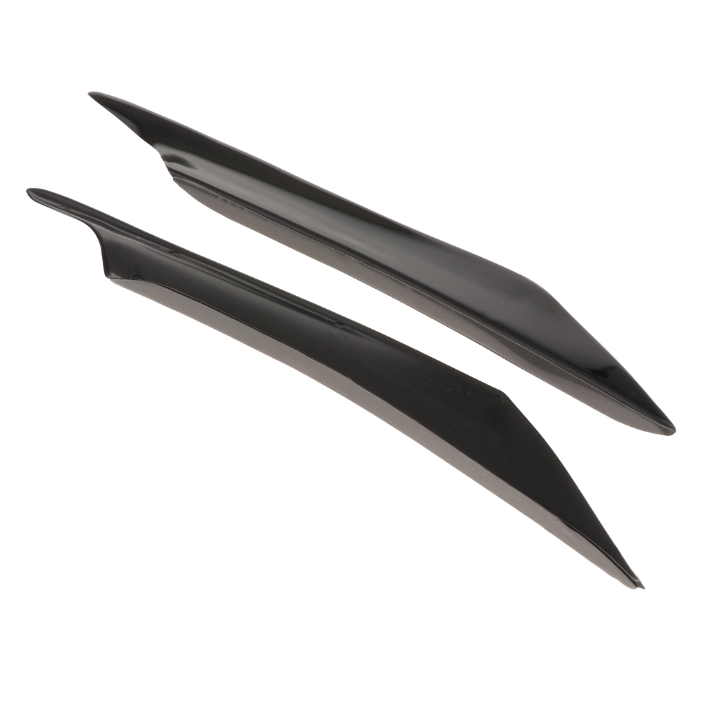 4pcs Carbon Fiber Pattern Trim Front Bumper Canards  Body Diffuser Splitters Kits, Universal Fit For Most Ca