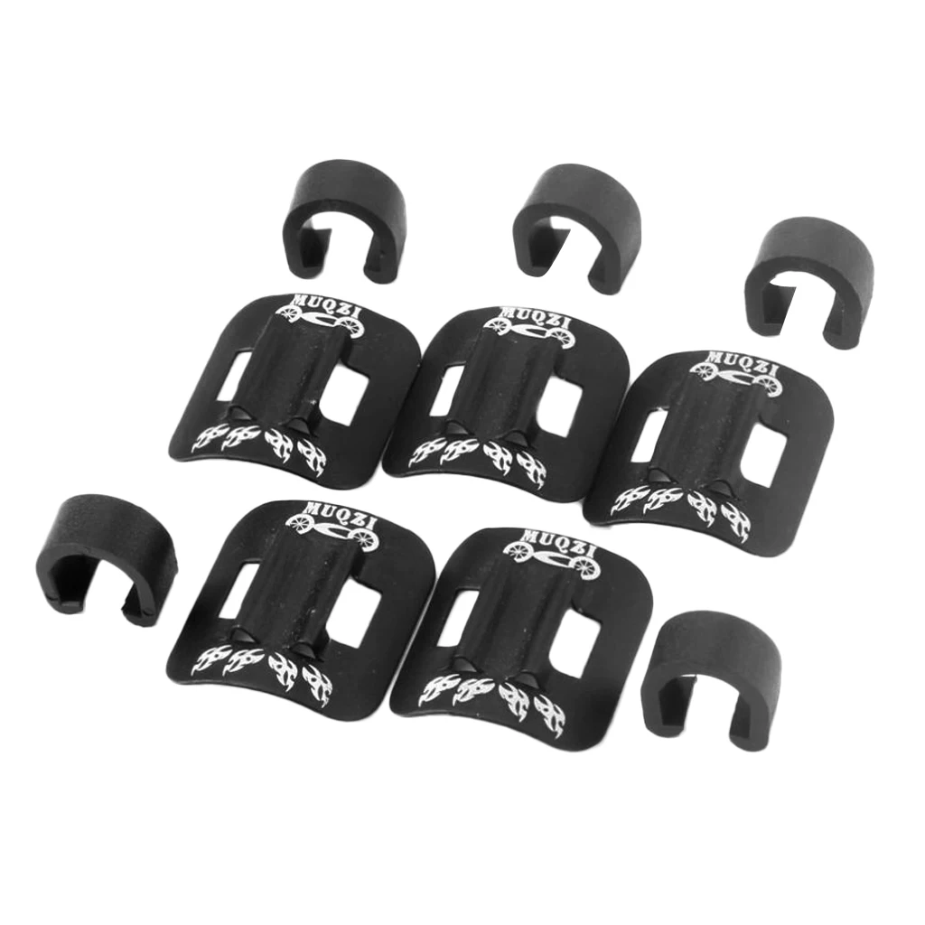5 Pieces Mountain Bike Bicycle Frame Adhesive Hose Tube Wire Holder Cable Fixed Tubing Bracket