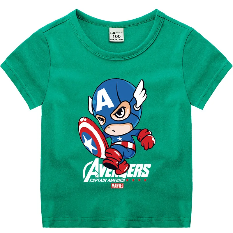 -RED Marvel x Gap Super Hero Captain America Kawaii Cute Toddler Boys Tee Shirt 