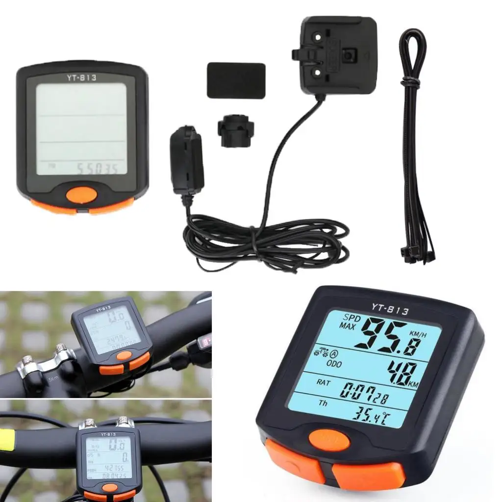 LCD Computer Bicycle Road MTB Bike Backlight Speedometer Odometer Wired LCD Computer Bicycle Road MTB Bike Backlight Speedometer Odometer Wired