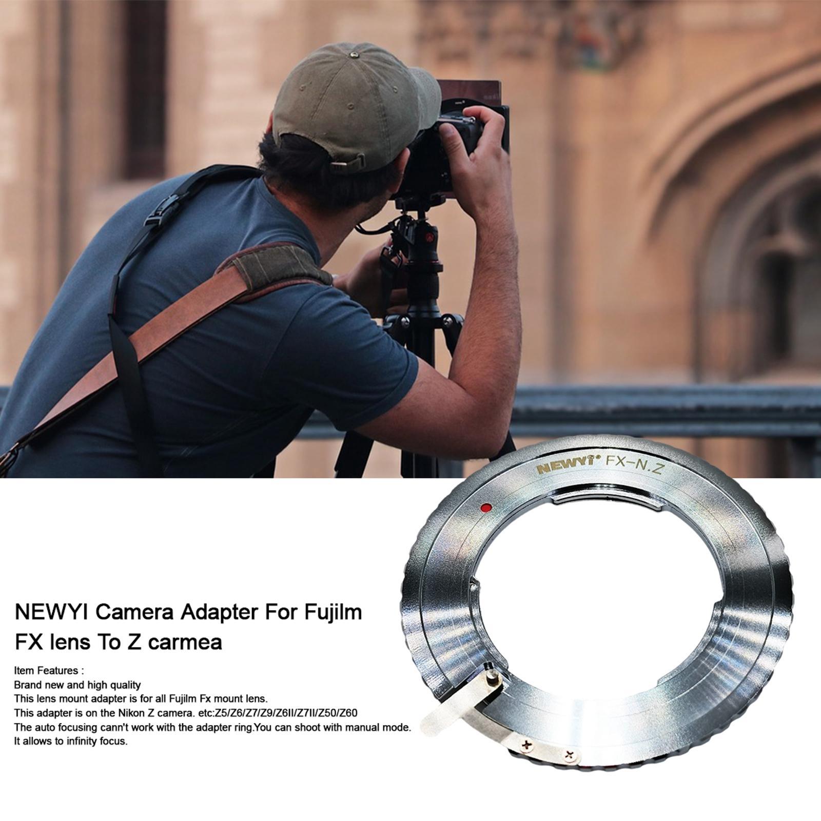 Len Adapter Ring Replacement Bayonet Mount Full Frame Lens Converter Compatible Easy Install Camera Adaptor FX-Nz for Fujilm FX