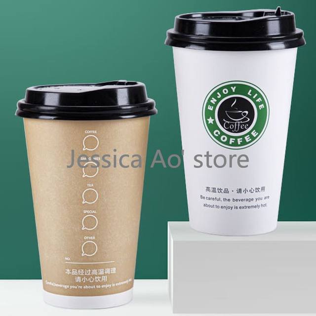 Vaso café de papel Doble capa para bebidas calientes 360 ml.