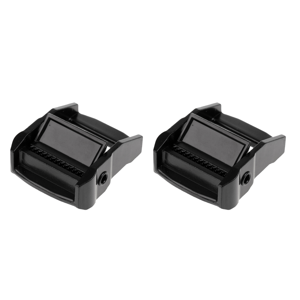 2 Pieces 38mm Roof Rack Tie Down Straps Cam Buckle for Webbing Max Load 500kg Luggage Kayak Board Surf