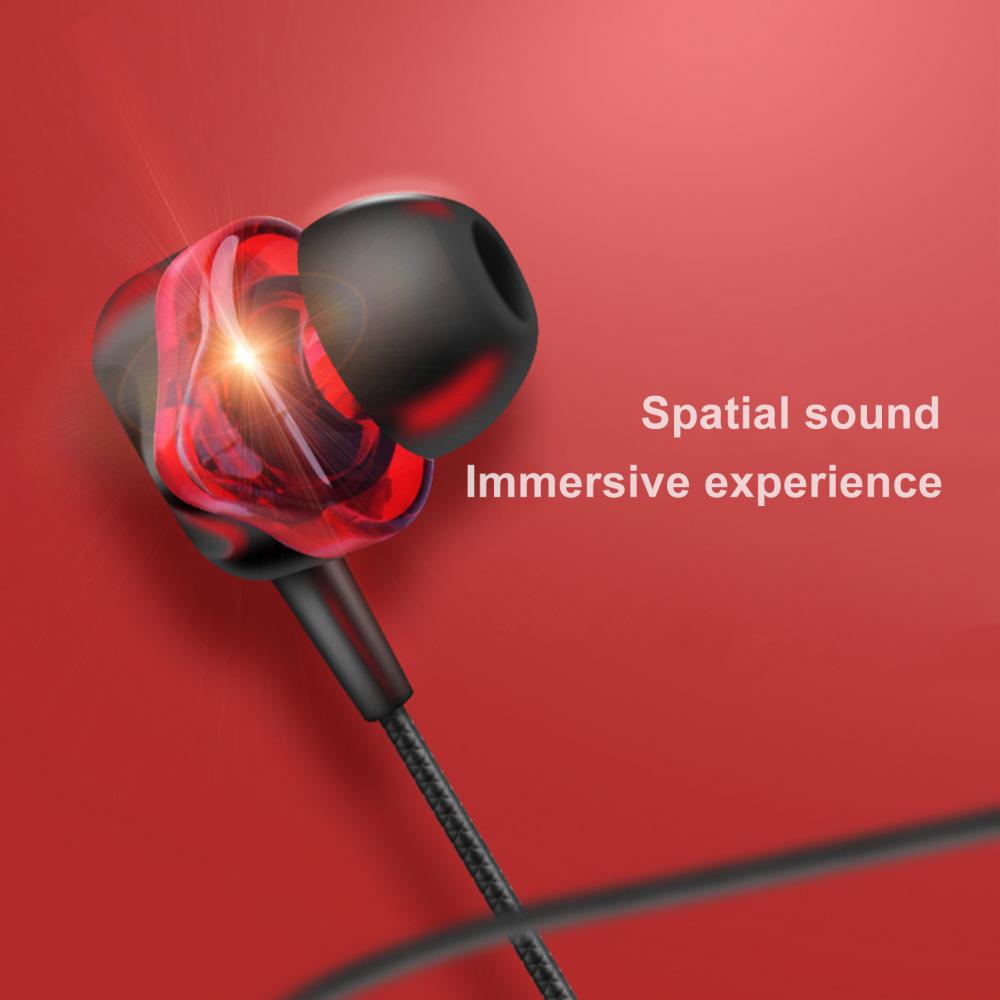 3.5mm Wired Earphones Dynamic Heavy Bass Sports Music Gaming Headset In-ear for Studio Phone Universal Noise Reduction Headphone 3.5mm Wired Earphones Dynamic Heavy Bass Sports Music Gaming Headset In-ear for Studio Phone Universal Noise Reduction Headphone