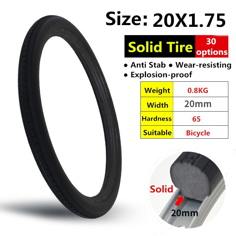 full rubber bike tires