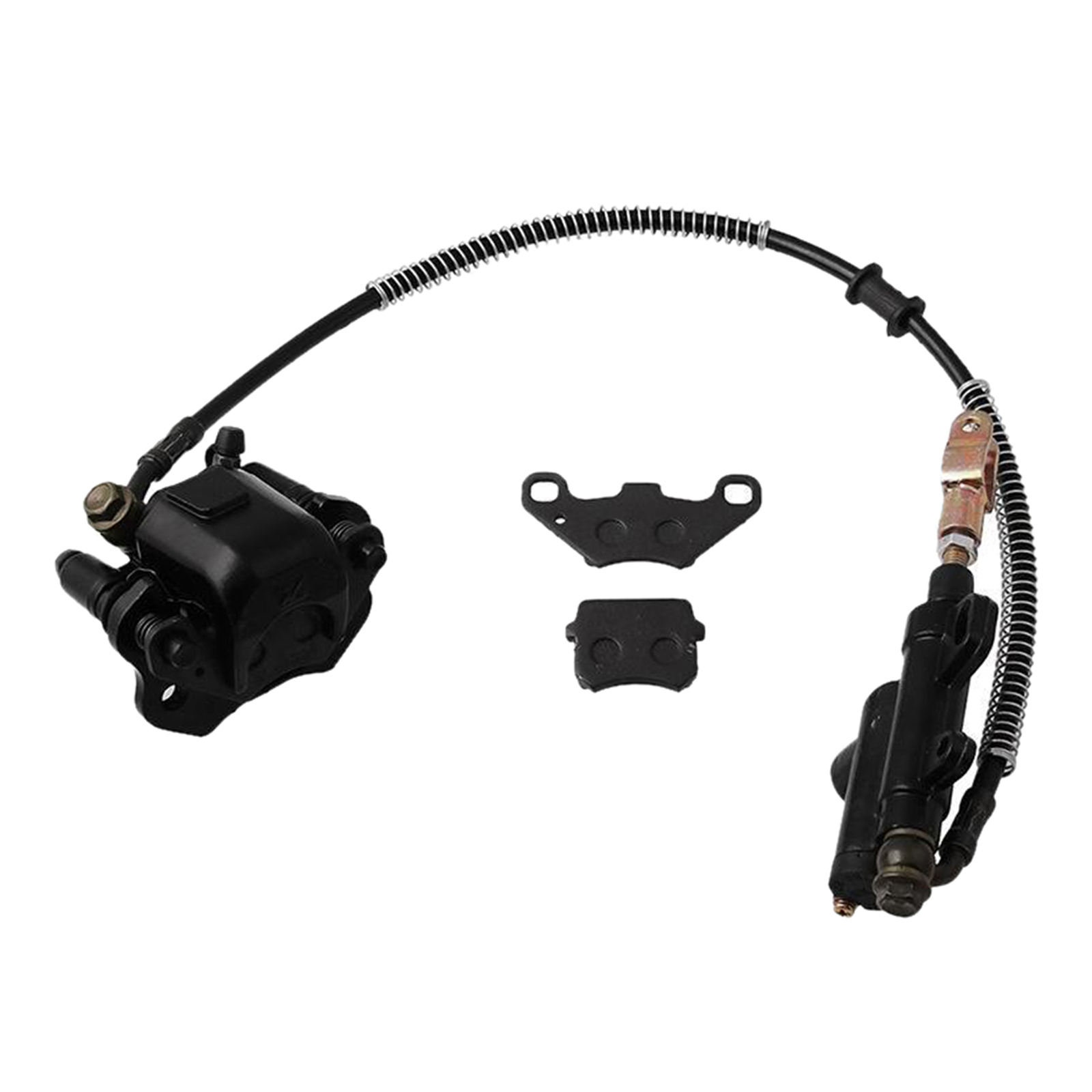 Rear Brake Master Cylinder Caliper Assembly for Taotao Boulder B1 ATV 50cc-125cc Black