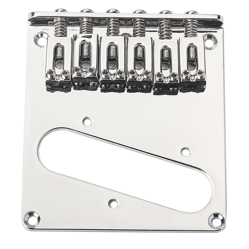 Vintage 6 String Nickel Bass Bridge for Precision Electric Bass Guitar Parts