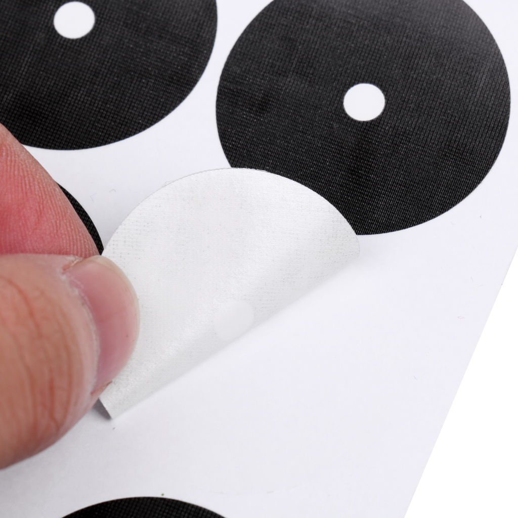 Set of 30Pcs 3-3.5cm Black Pool Table Spot Stickers Self Adhesive Accessories