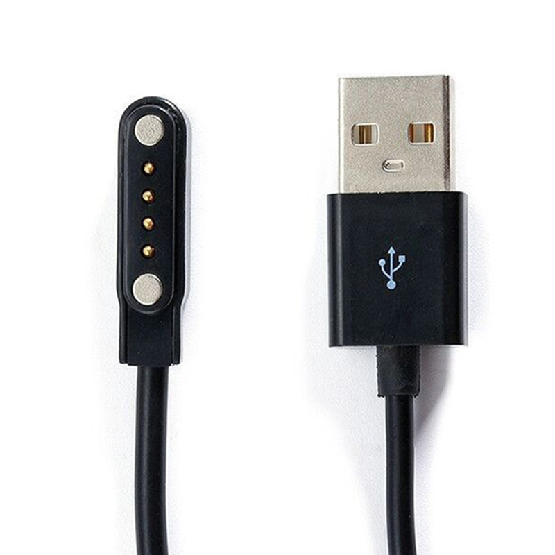 New Smart Watch Charging Cable 4 Pin Magnetic Charger Universal Smart Bracelet Sports Watch 4 Pin Charging Cable 7.62 Pitch