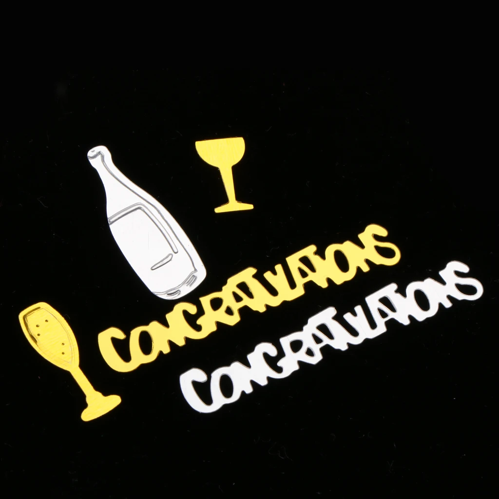 Congratulation  Champagne Table Confetti Graduation Accessory