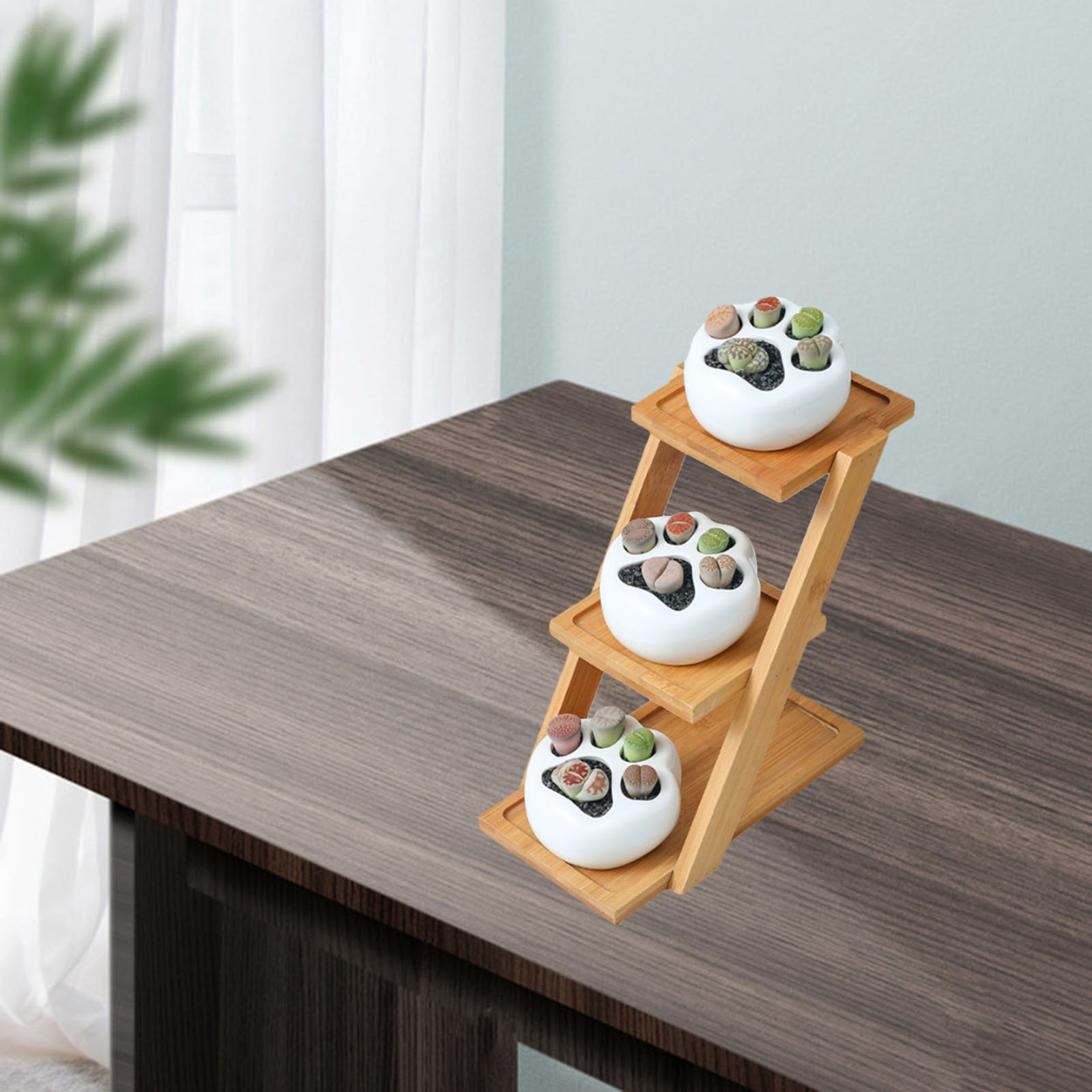 Succulent Plant Pot Flower Decor Cat Claw Flower Pot for Living Room Indoor Office