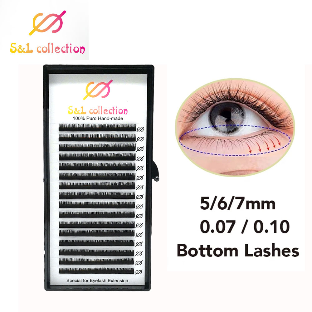 Best of 16rows / case Bottom Lashes Lower Eyelash Under Eyelash Extensions 5 6 7 Mm 8mm 9mm Short Eyelash Extensions Reviews & Tips - Image 2