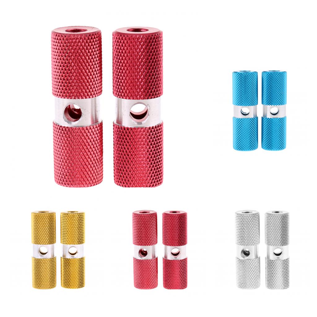2 pieces BMX pegs for 10mm 3/8 inch axle thread bikes 70mm length BMX pegs