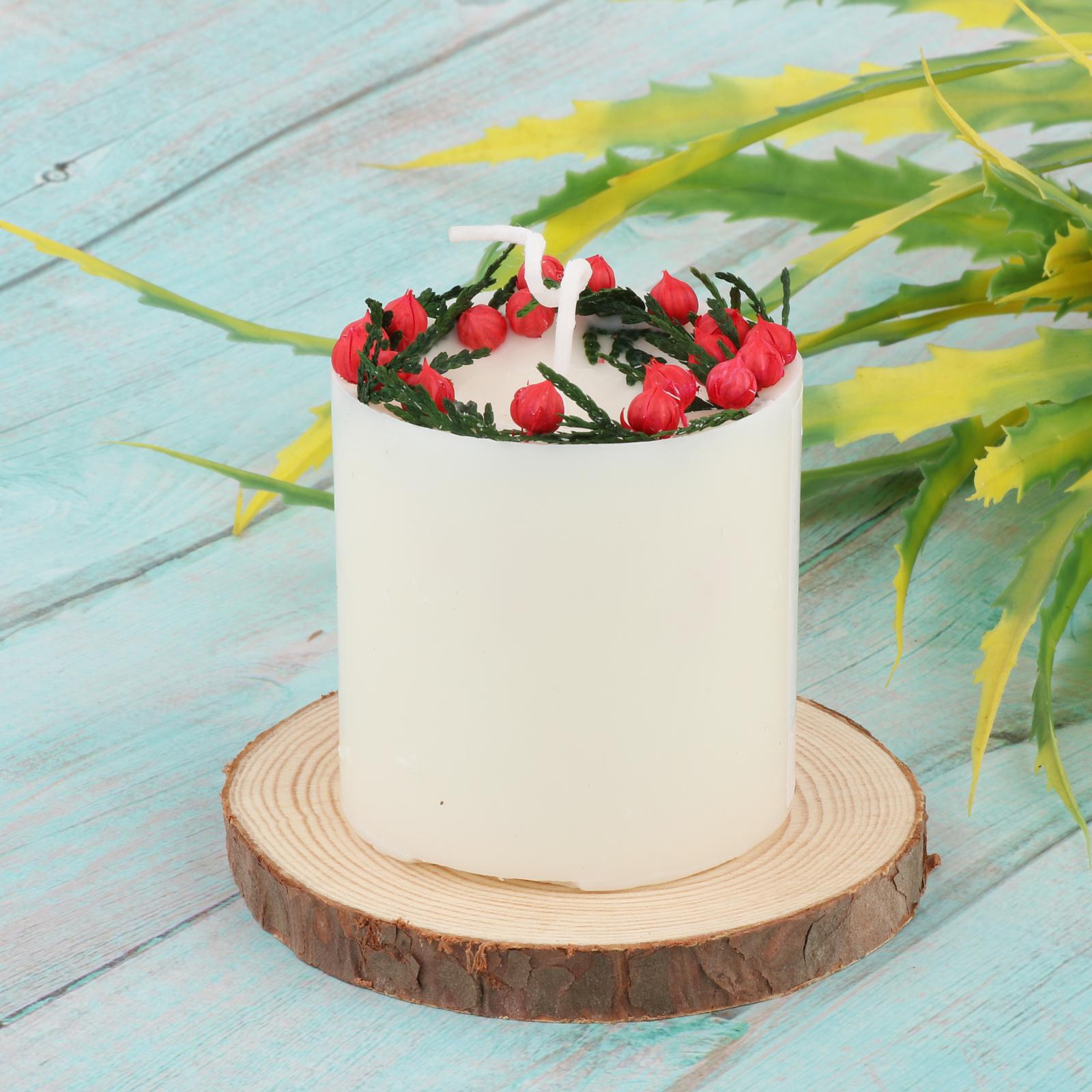 Scented Candle Dry Flowers Roses Tealight Photo Props Candles Decoration