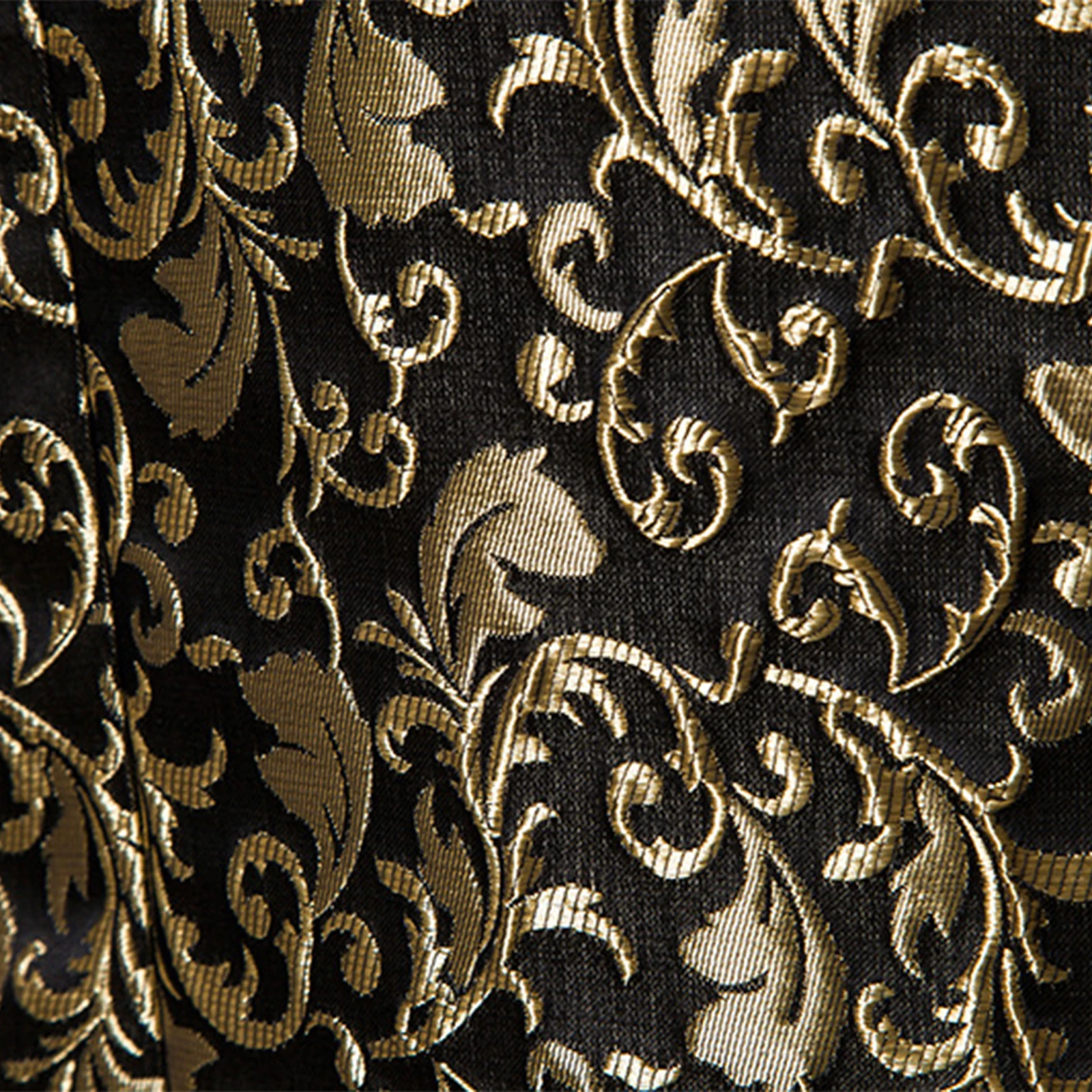 Ouro jacquard bronzeamento floral blazer terno masculino