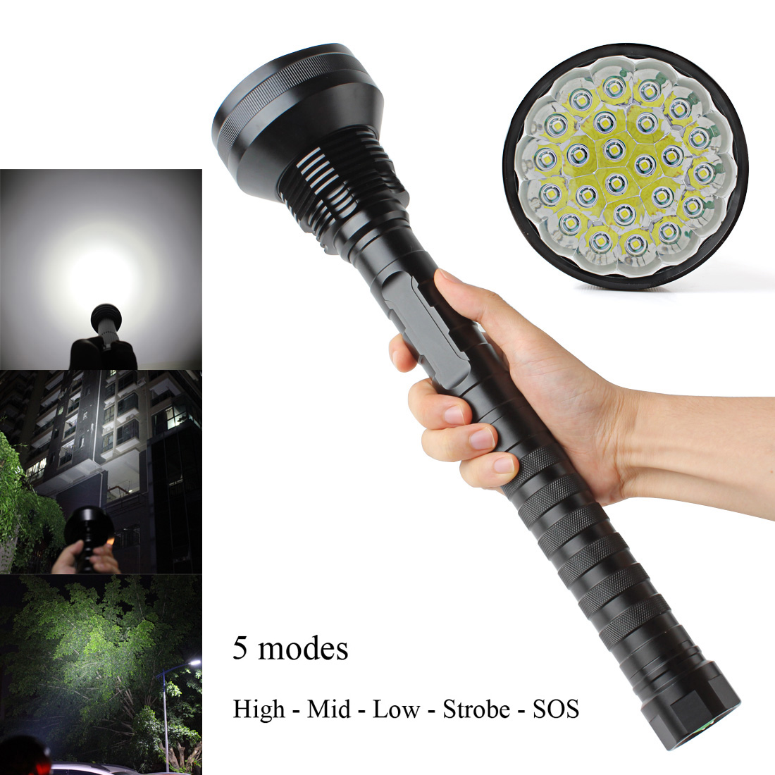 à Prova Dwaterproof Luz da Lâmpada de Acampamento Água t6 Led Lanterna 5 Modos Tocha 2665018650 Lanternas Táticas 8000 lm 24x Xml 1 High Quality Luzes e Iluminação