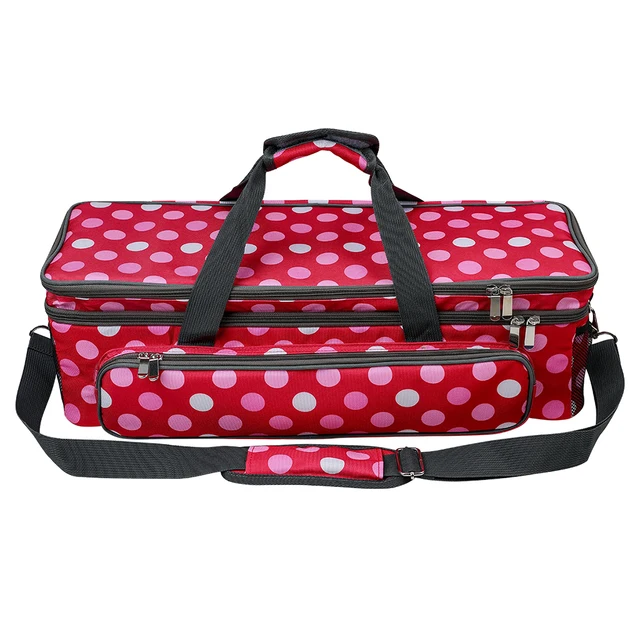 LUXJA Rolling Tote Compatible with Cricut Explore Air (Air2) and Maker,  Carrying Case with Wheels and Storage Pockets Compatible with Cricut  Die-Cut