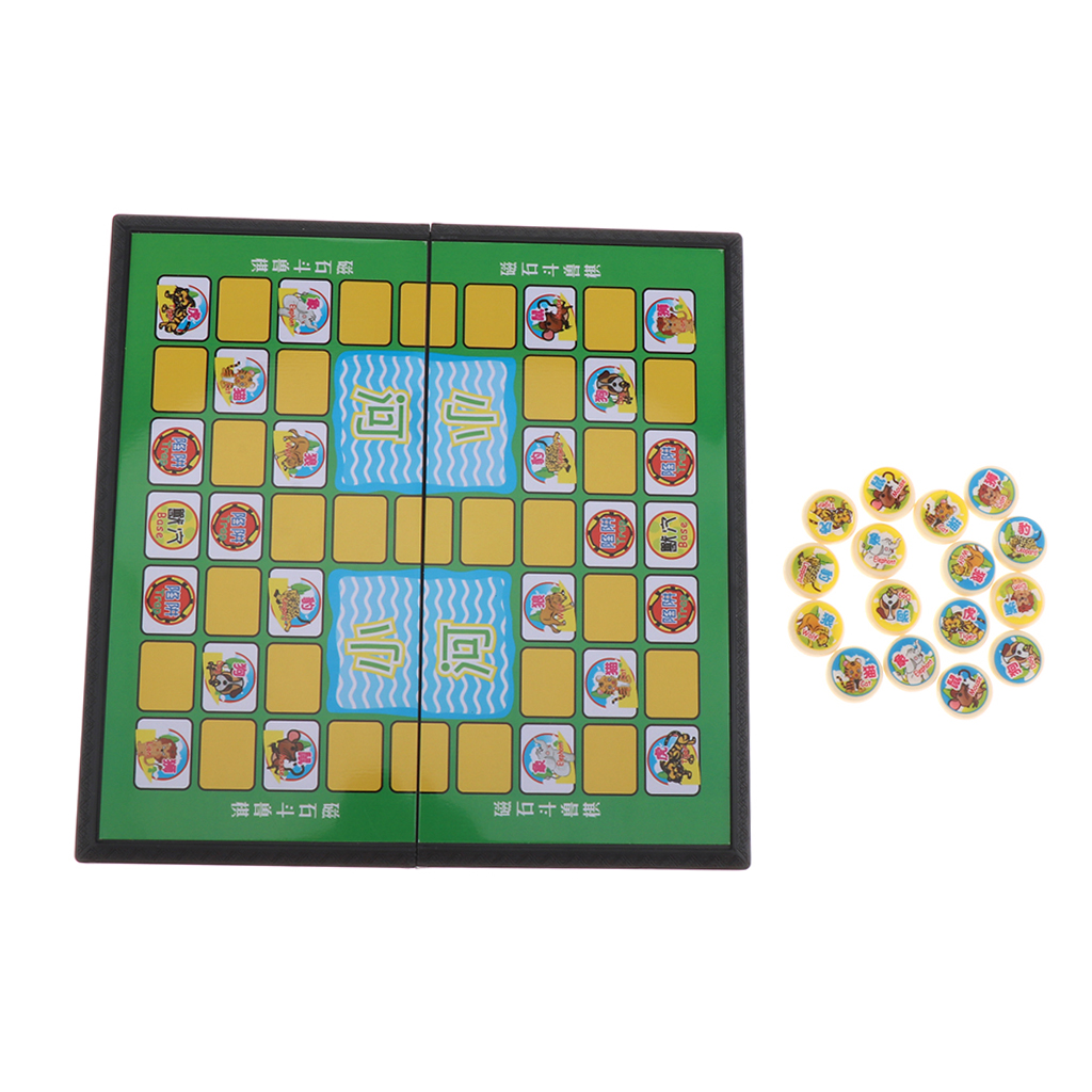 Small  Chinese Jungle Animal Chess Board Game Kid Children Game Gift