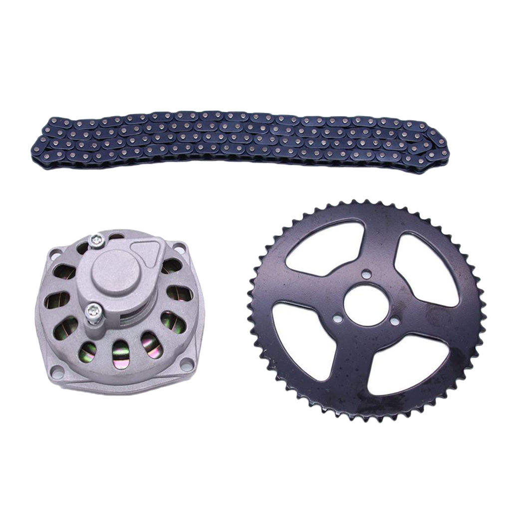 Motorcycle Sprocket Kit, Replacement Parts, 54T 26mm Rear Sprocket and T8F Chain with 6 Teeth  for Mini Pocket Bike