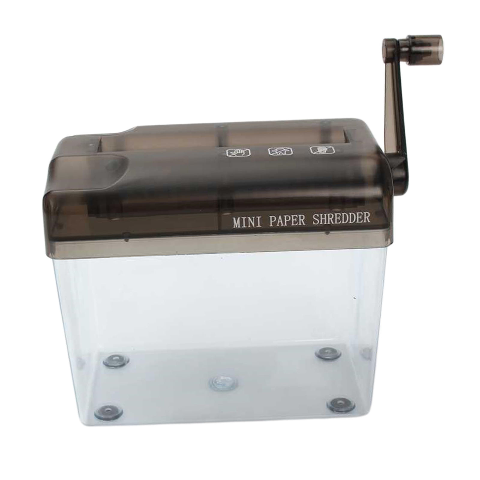 Paper Shredder Hand Operation Portable Compact 1 Sheet Hand Crank Small Desktop Stationery for Household Home Office School