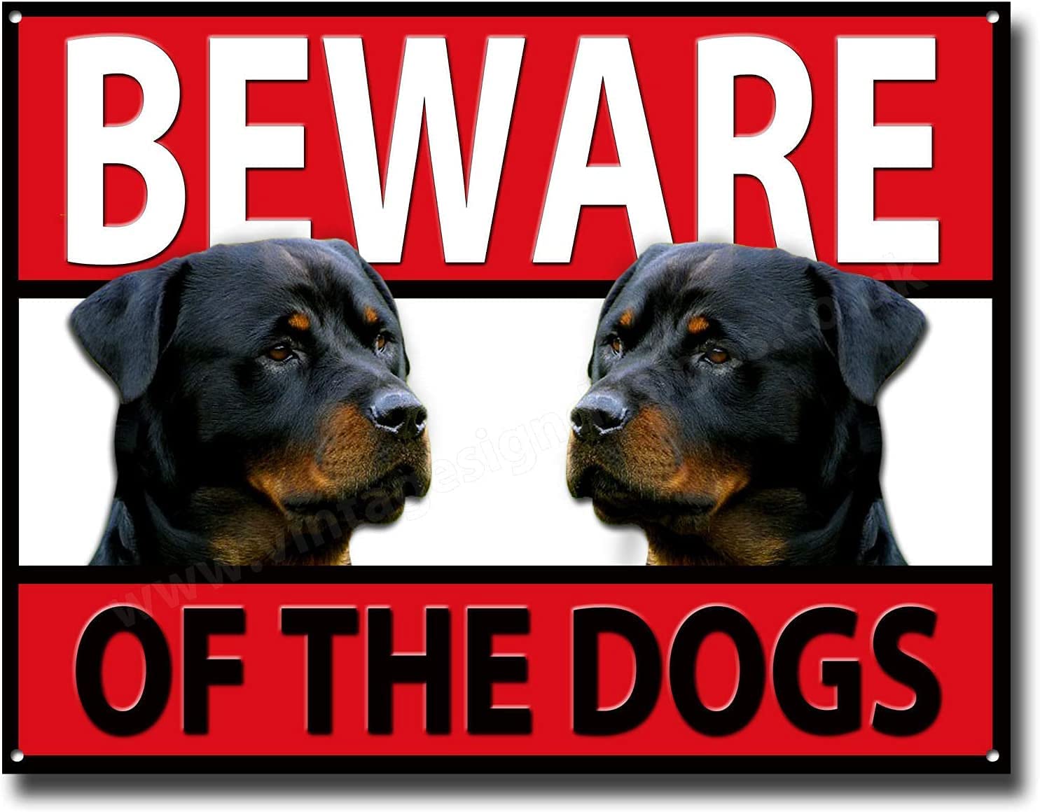 Shorping Rottweiler Beware Of The Dogs Metal Sign,security,warning,guard  Dog Sign - Plaques & Signs - AliExpress