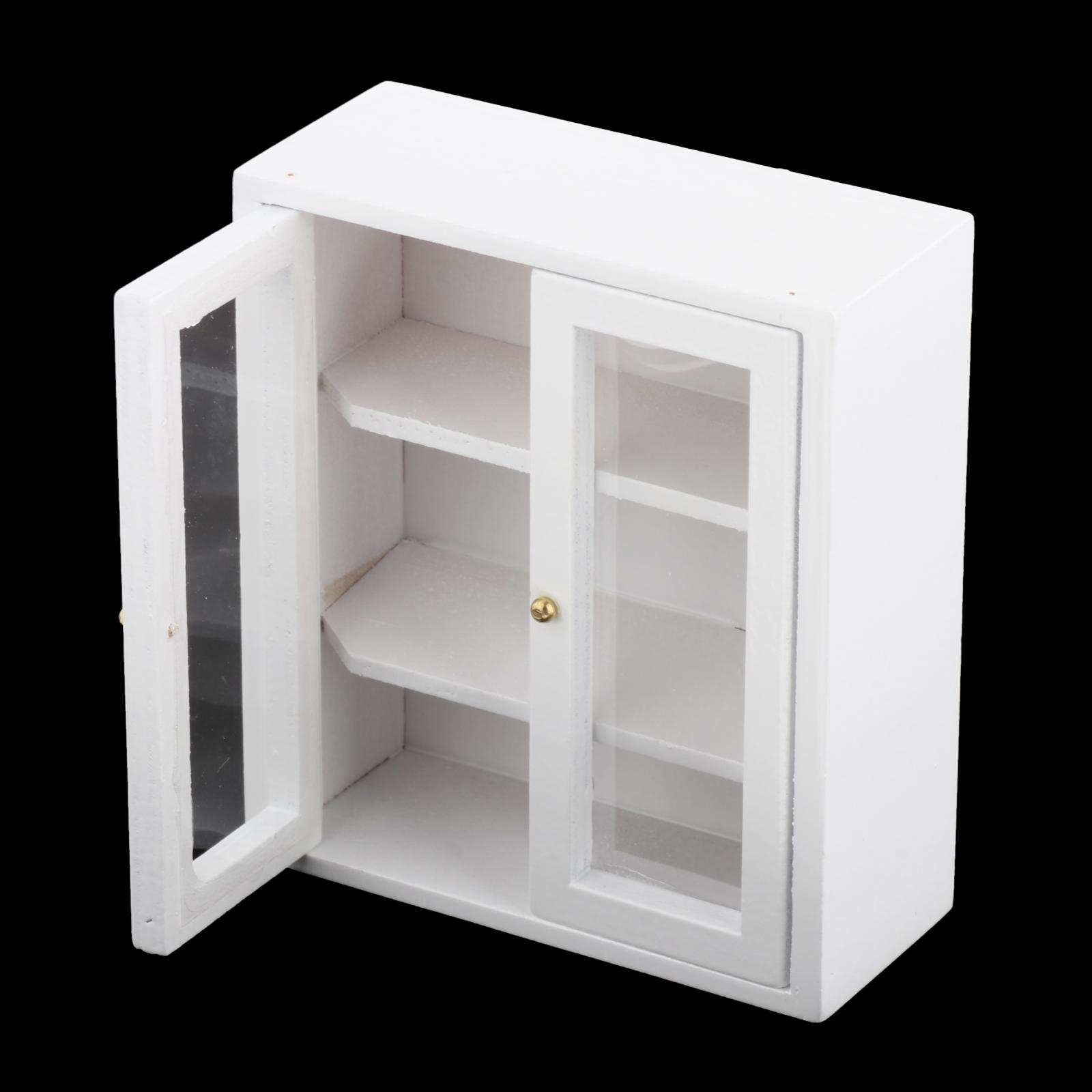 1/12 Dollhouse Wooden Cabinet Furniture Kitchen Accessories Set Decoration DIY