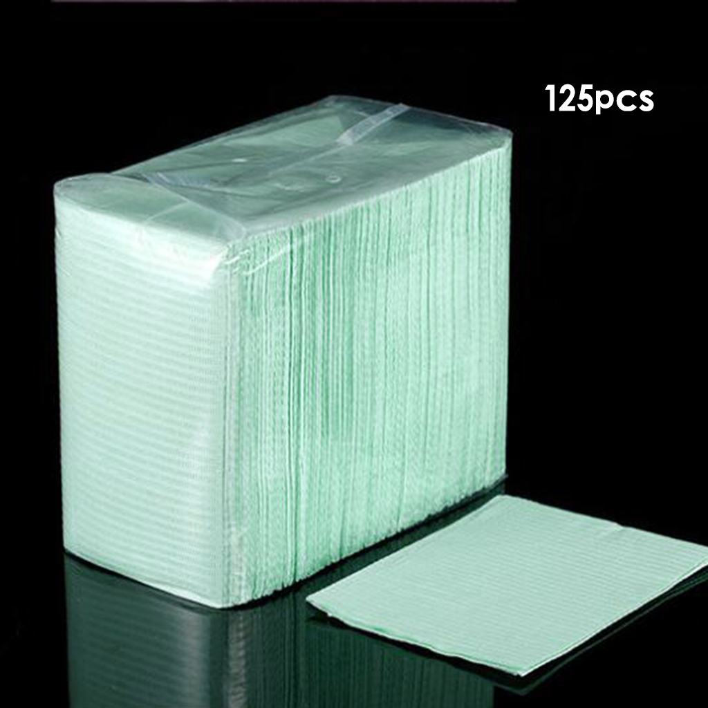  125x Tattoo Table Covers Clean Pad Patient Bibs Den tal Napkins Tattoo Tray Covers Tattoo Supplies for Salon 