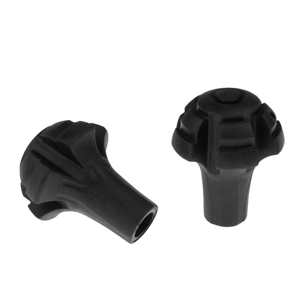 Walking Stick Caps 2/4PC Hiking Rubber Alpenstock Head Cover Replacement Tips 