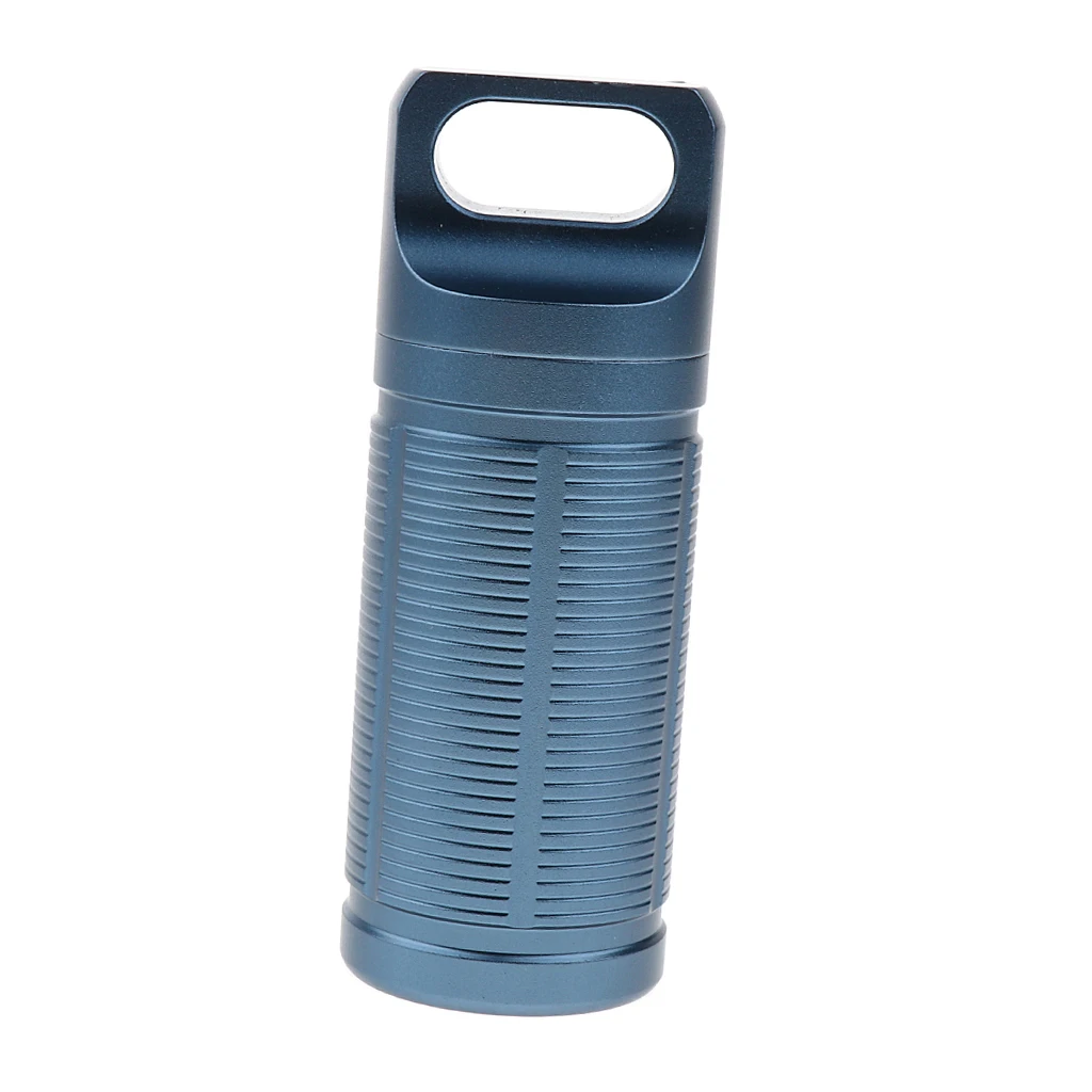 Ultra-light Titanium Outdoor Multi-purpose Waterproof Pill Case Box Emergency Mini Medicine Container Capsule Bottle