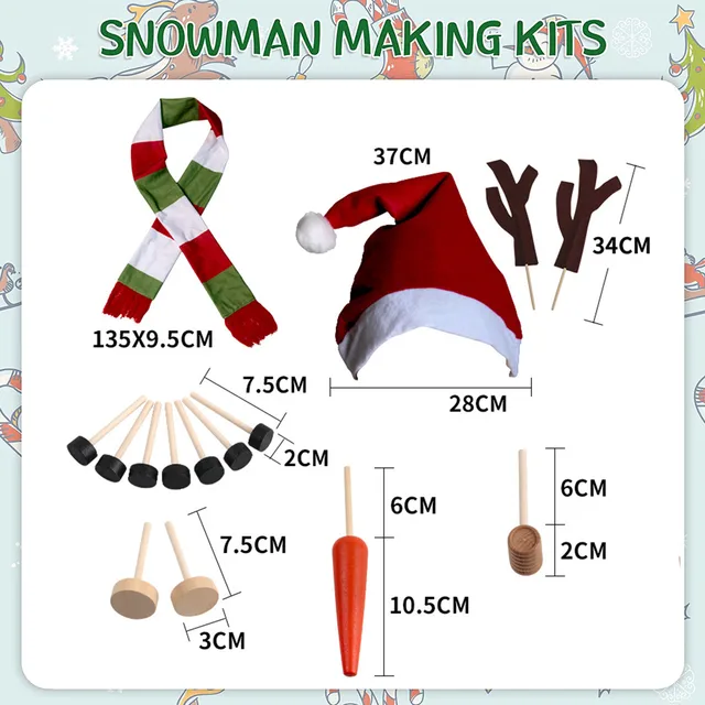 Outdoor Funny Diy Christmas Snowman Decorating Making Kit Christmas Winter  Holiday Party Snowman Making Kit Decoration Gift - Diy Christmas Kit -  AliExpress