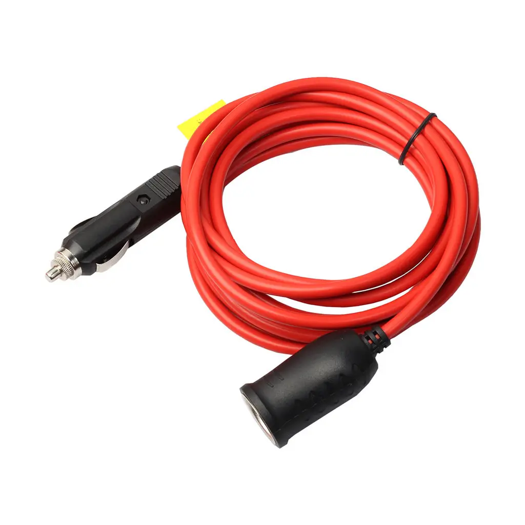 12V Cigarette Lighter Extension Cable 12 volt Lighter Extension Cord wit Fuse Protection On Male Plugs 12feet