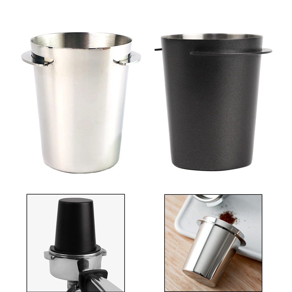 54mm Stainless Steel Coffee Dosing Cup Durable Sniffing Mug Grinder Assistant for Coffee Tamper Rust Resistant