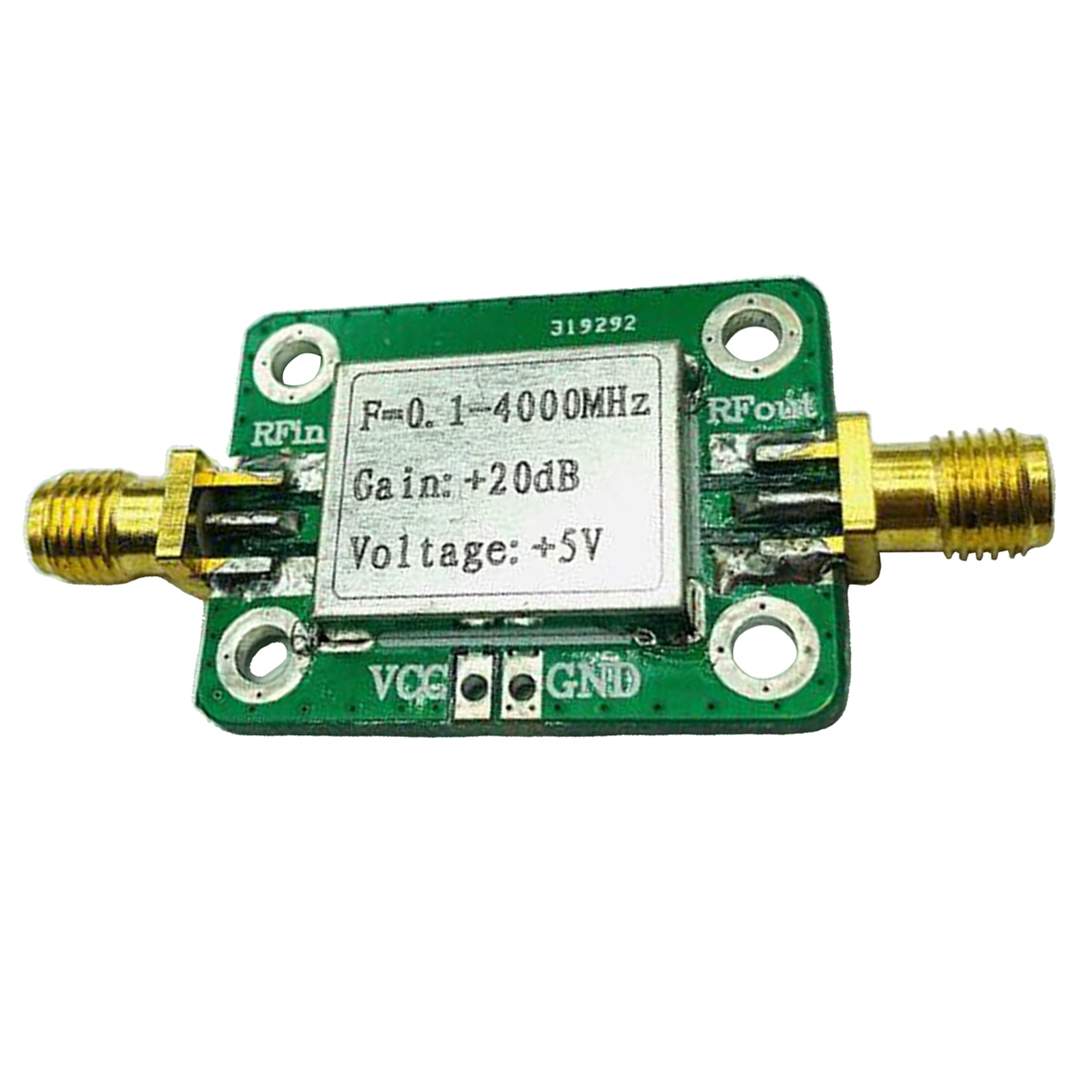 0.1-4000MHz RF Amplifier Board Module Wideband 3.3--5.5VDC for FM Radio Beidou Receiver
