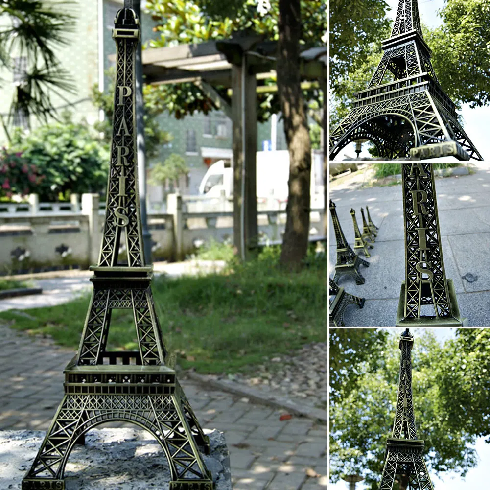 Eiffel Tower Home Greden Furnishing ornaments France tower metal crafts building model of Paris tower decorations mini figurines