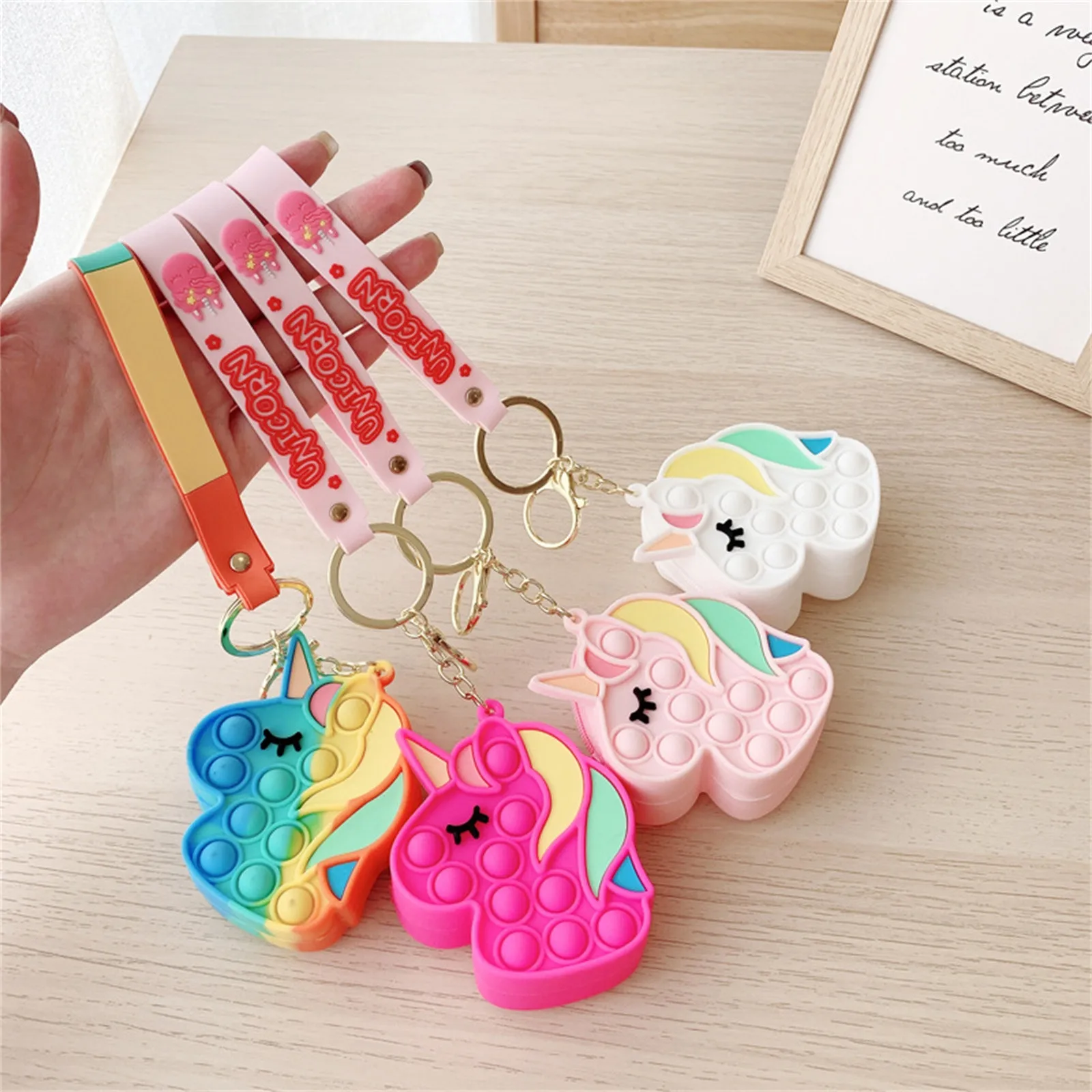 dna stress ball 2021 Pops its Fidget Toy Antistress Rainbow Pops Push Bubble Simple Dimple Keychain Fidget Stress Relief Its Toys For Kids Adult dna ball fidget