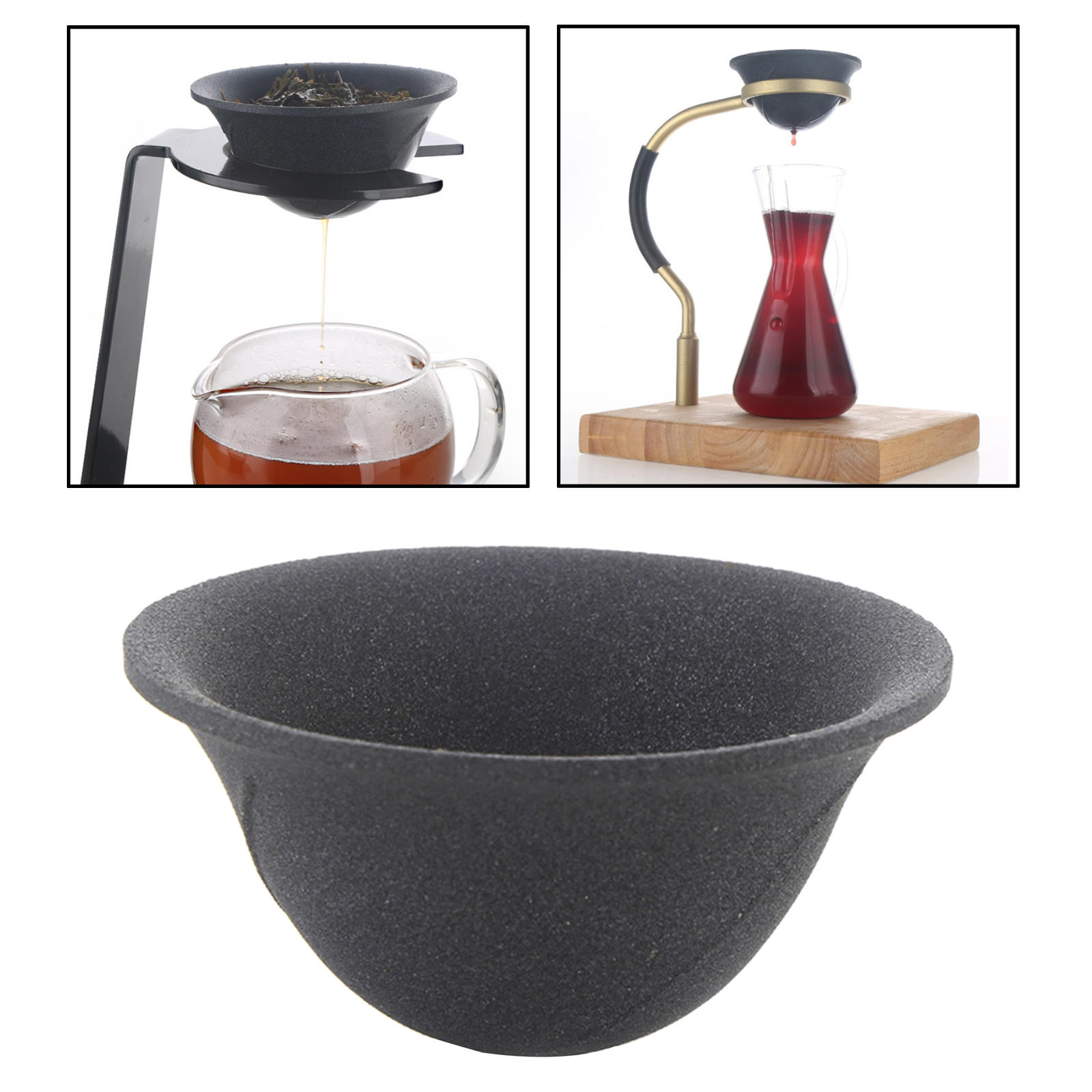 Pour Over Coffee Filter, Easy Manual Reusable Ceramic Drip Filter, Capsule Container for Tea Cafe Brew Maker Coffee Lover Coffee