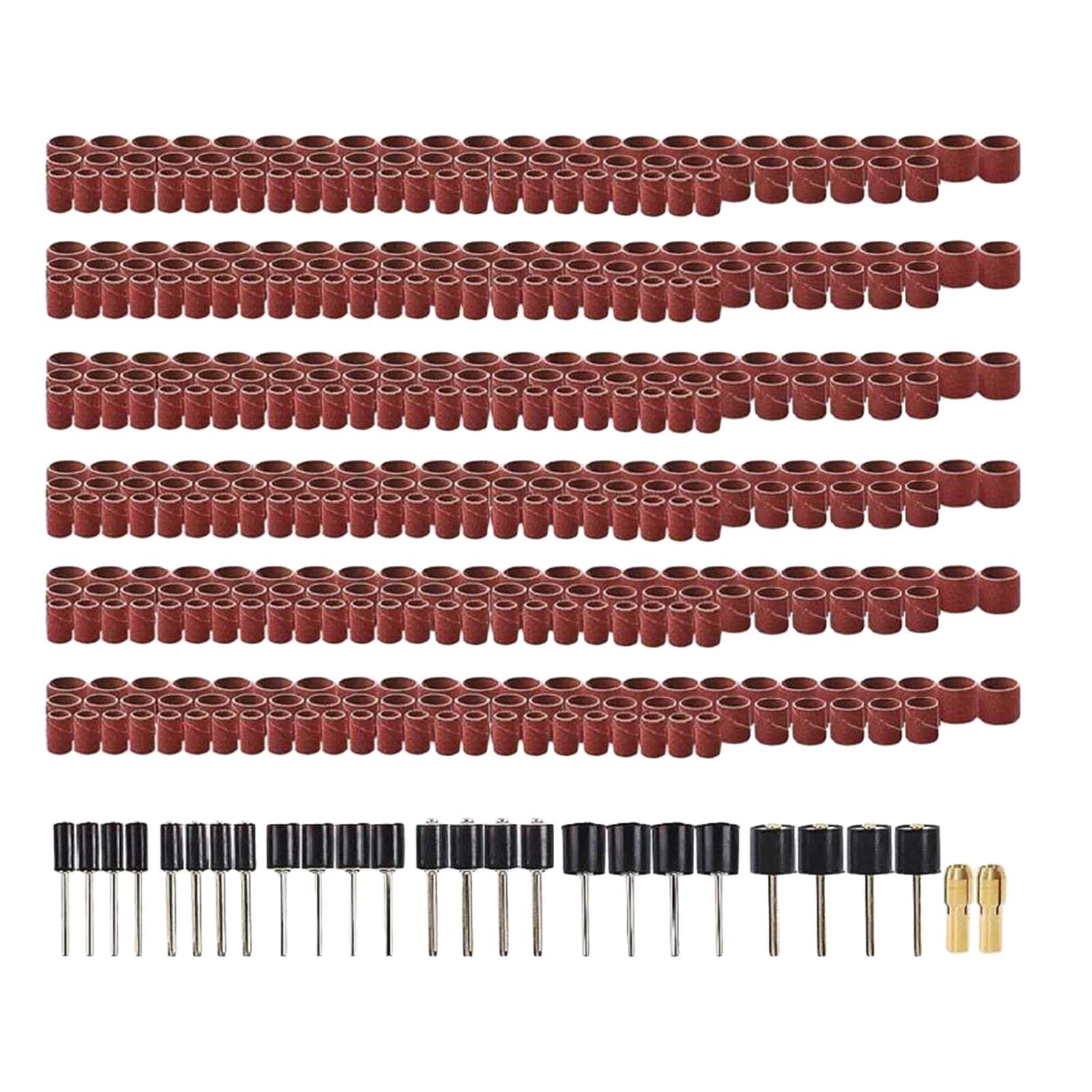 458PCS Sanding Band Sander Sleeves Machine Bits 80# 120# 240# 320# 400# 600#