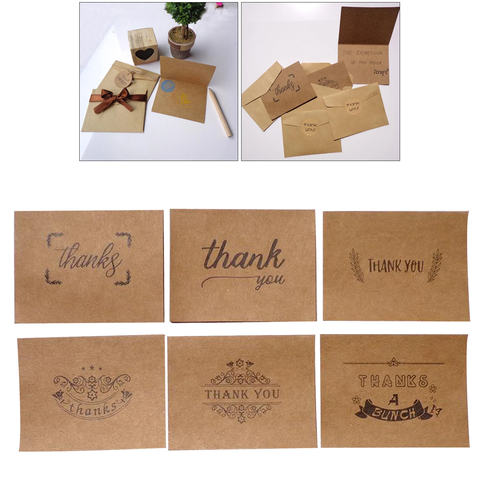 18-Pcs Blank Greeting Cards - Plain Cardstock Folded , Standard Straight Corners, Envelopes Included 4 x 6 Inches