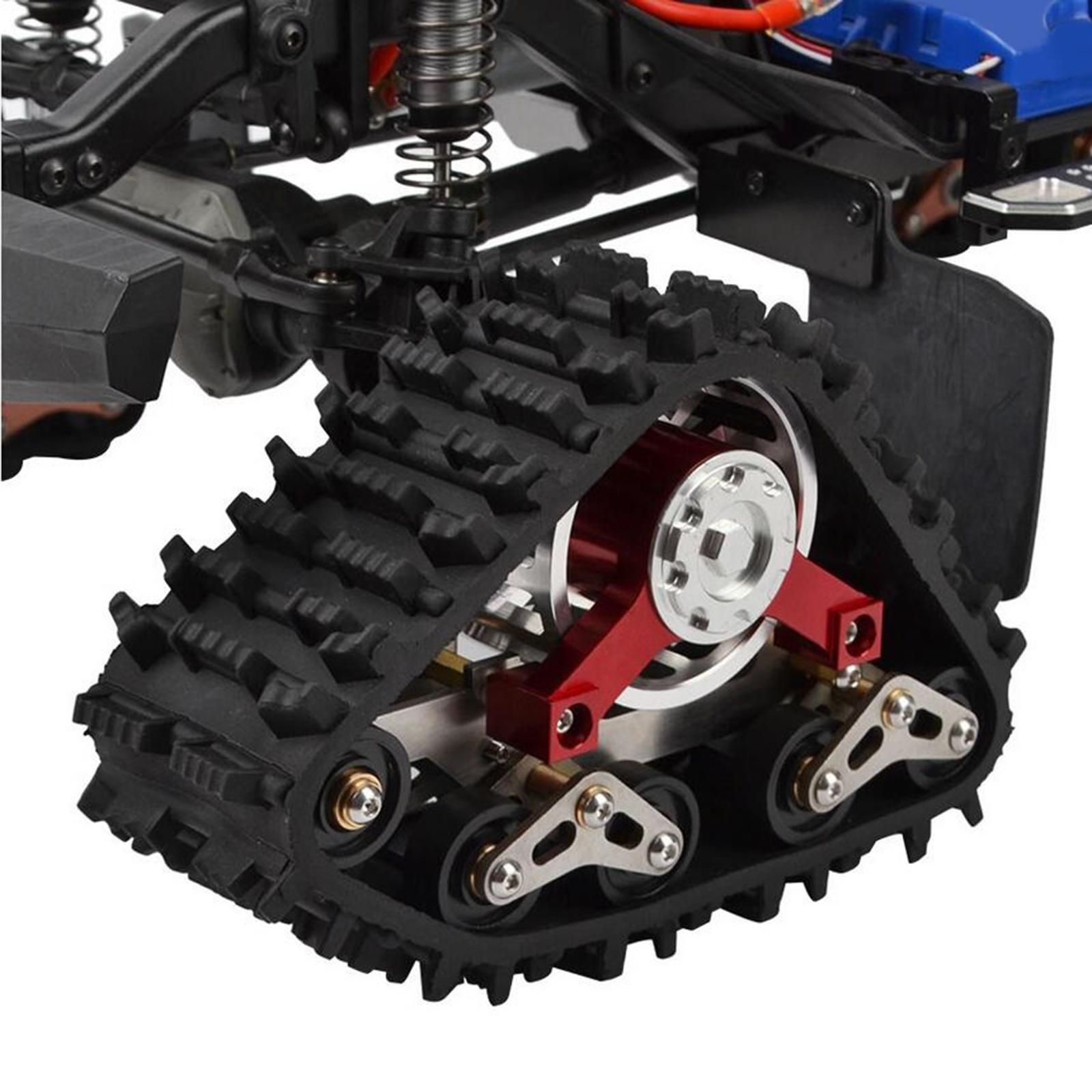 4 Pieces Metal Snow Track Tire for TRX4 Defender Bronco Ford RC Trucks Crawler DIY Modified