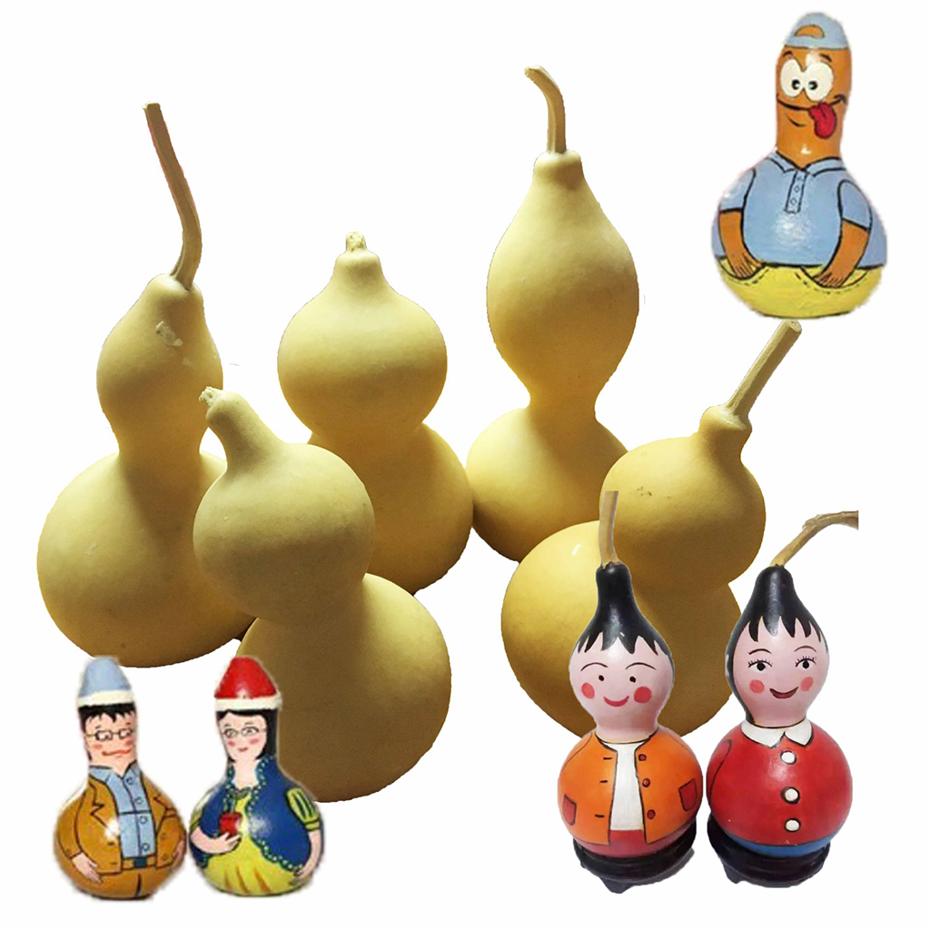 50-60mm Natural Dried Gourds Craft Small Calabash Gourd Plant Little Gourd Table Ornaments Home Christmas Decoration Accents
